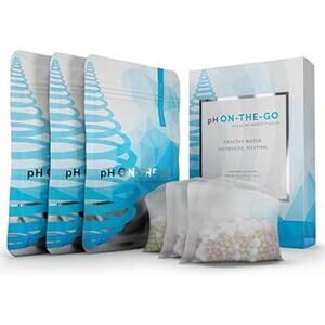 pH ON-The-GO Portable Alkaline Water Filter Pouch- 98 Liters / 26 Gallons 3-Pack